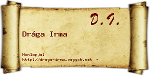 Drága Irma névjegykártya