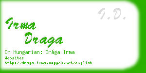 irma draga business card